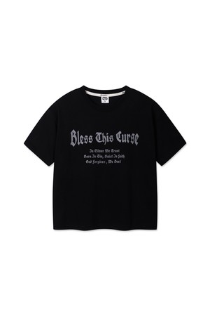 BLESS 크롭핏 반팔티셔츠 AST3638 (2COLOR)