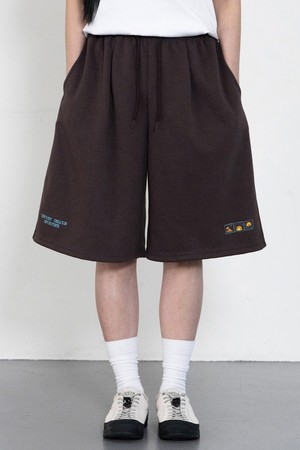 SUNBUM 원턱 와이드 밴드 반바지 PAN2538 (4COLOR)