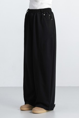 [DELUXE] 커프 버튼 스웻 트레이닝 팬츠 DLX3110 (2COLOR)