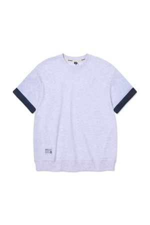 앨빈클로 소매 롤업 반팔티셔츠 AST3673 (4COLOR)