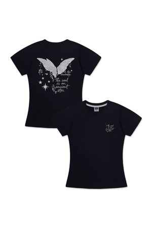 [우먼] 앨빈클로 ANGEL WINGS 세미크롭 반팔티 AST3703 (3COLOR)