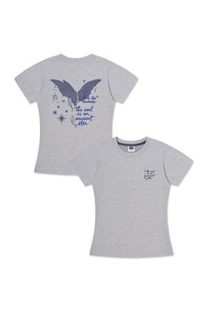 [우먼] 앨빈클로 ANGEL WINGS 세미크롭 반팔티 AST3703 (3COLOR)