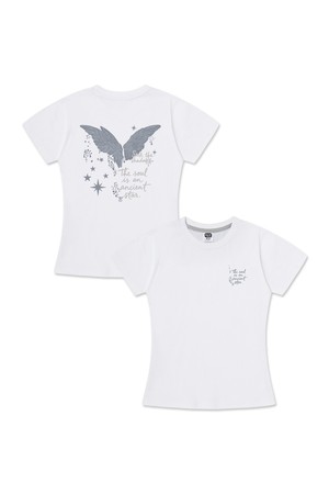 [우먼] 앨빈클로 ANGEL WINGS 세미크롭 반팔티 AST3703 (3COLOR)