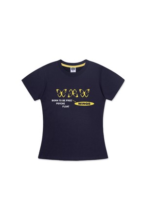 [우먼] 앨빈클로 BUTTERFLY WINGS 세미크롭 반팔티 AST3706 (3COLOR)