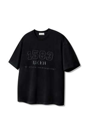 [MEN] 바켄 데님 패치 1583 반팔티셔츠 BK4223 (3COLOR)