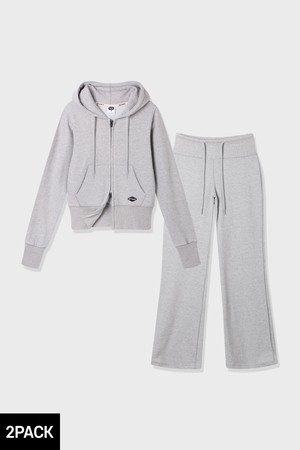 [우먼][SET] 앨빈클로 슬림 무지 후드집업 부츠컷 트레이닝 팬츠 셋업