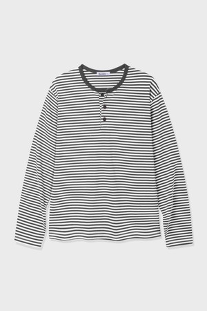 앨빈클로 스트라이프 헨리넥 긴팔티 AVT976 (3COLOR)