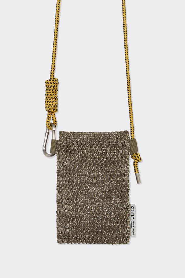 KNITLY - 크로스백 - [23S/S] Knit Shakoshu Bag (Khaki Beige)