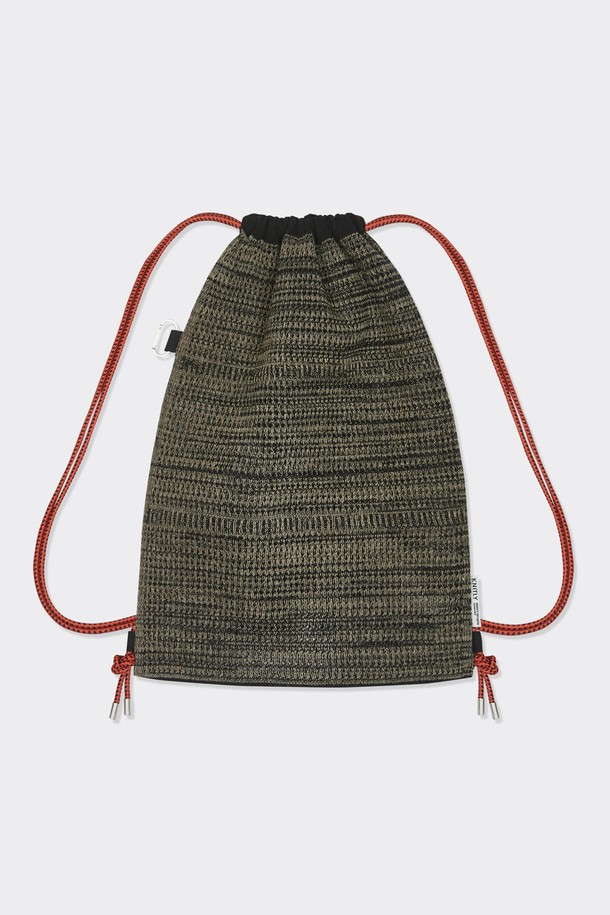 KNITLY - 백팩 - [23S/S] Net Rope Knit Backpack (Melange Black)