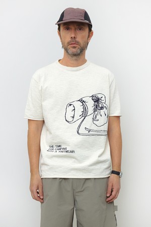 [23S/S] [Men] Camping Knit T Shirt (Ivory)