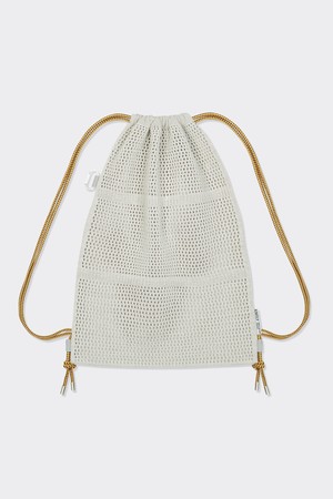 [23S/S] Net Rope Knit Backpack (Light Grey)