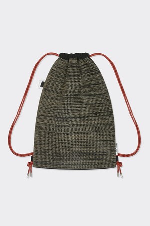 [23S/S] Net Rope Knit Backpack (Melange Black)