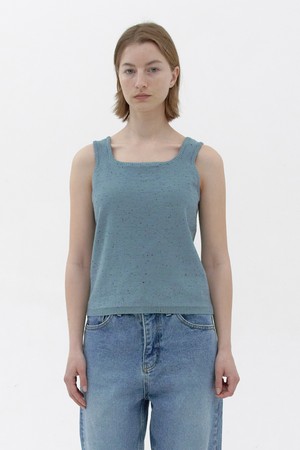 [24S/S] Nep Sleeveless Knit Top (Sky)