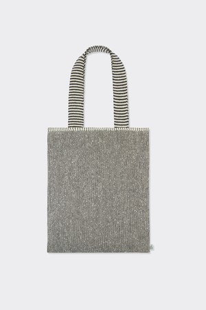 [24S/S] Textured Paper Knit Bag (Ivory/Deep Brown)