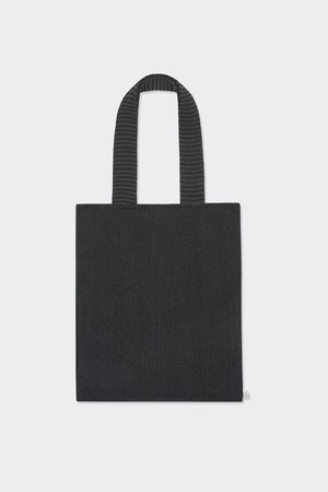 [24S/S] Textured Paper Knit Bag (Charcoal/Black)