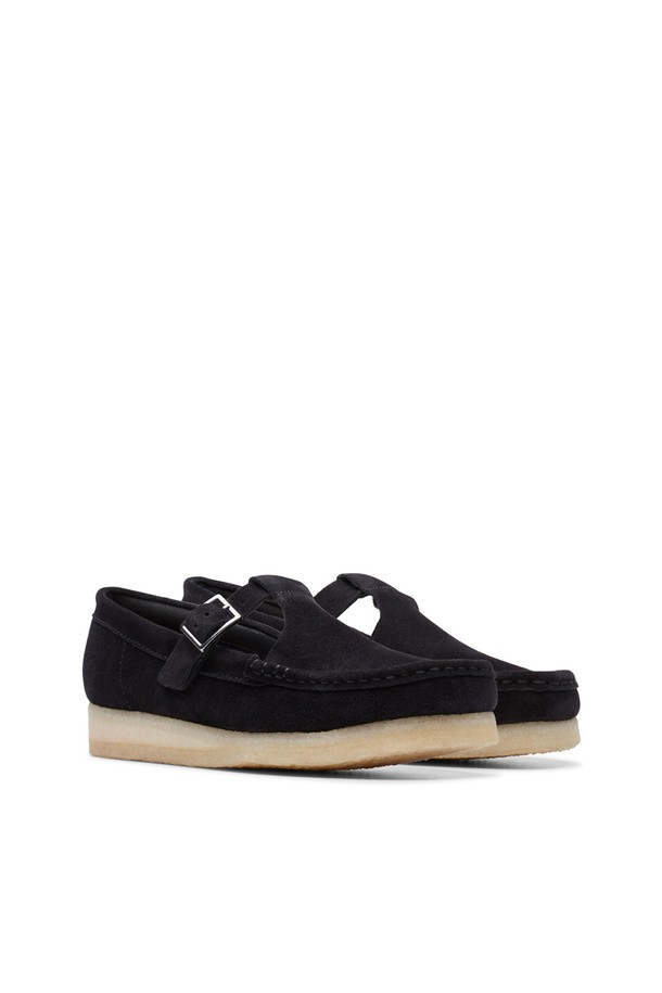 CLARKS - 로퍼 - WALLABEE T BAR BLACK W 26175666