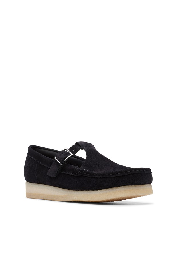 CLARKS - 로퍼 - WALLABEE T BAR BLACK W 26175666