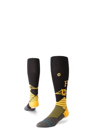 [MEN] MLB X STANCE 다이아몬드 프로 파이리츠 브릿지 블랙 STC-M759A18DPI-BLK_BLACK-a