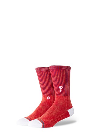 [MEN] [MLB X STANCE] 백스 크루 STC-A556A25BPH-RED_RED-a