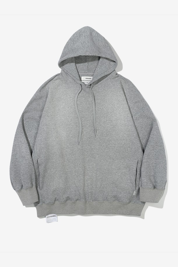 BEBUMS - 후디 - [BEBUMS] Layered Hoodie 1 (Gray)