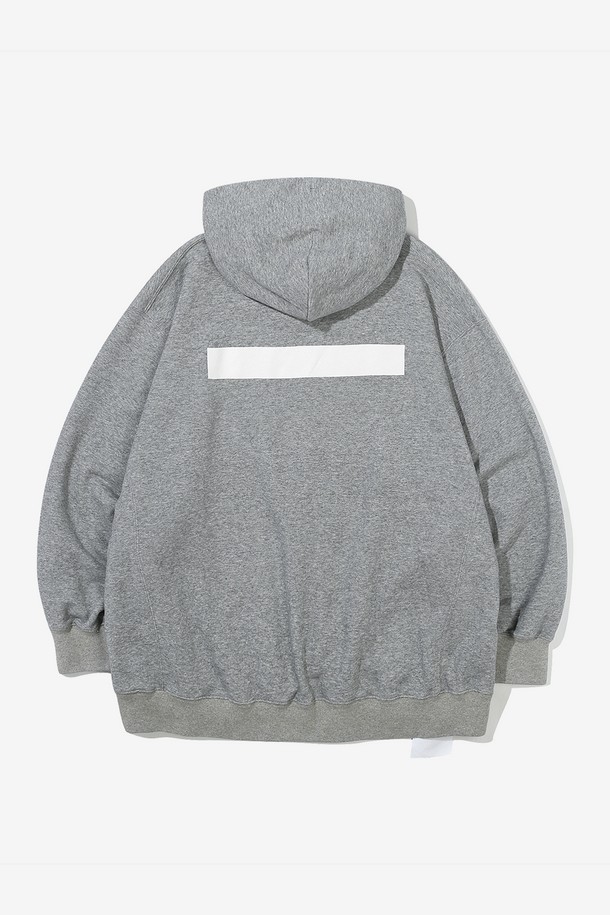 BEBUMS - 후디 - [BEBUMS] Layered Hoodie 1 (Gray)