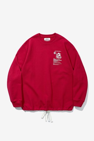 [BEBUMS] Heritage graphics Vintage Sweat (Magenta)