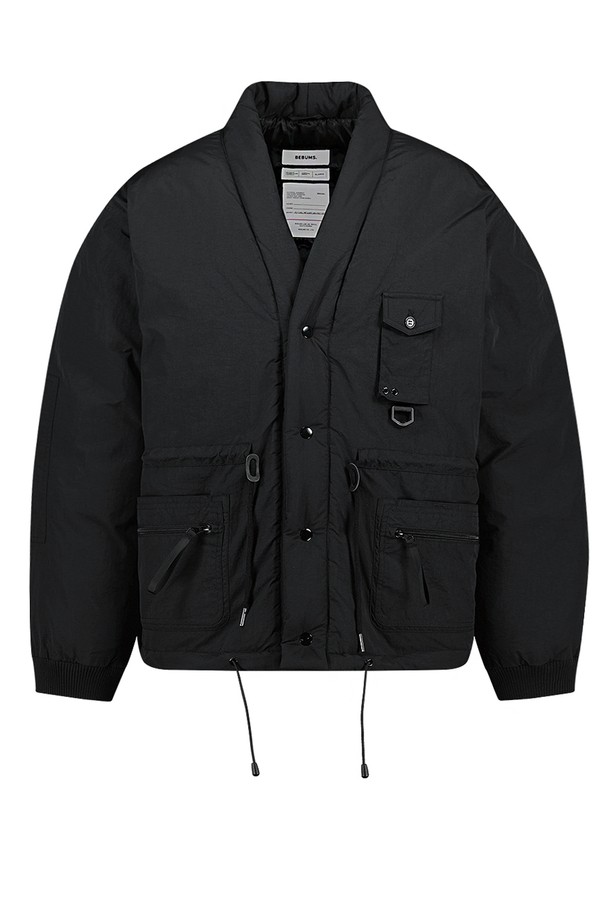 BEBUMS - 블루종/점퍼 - [BEBUMS] Robe Down Jacket 3ea Set (Black)