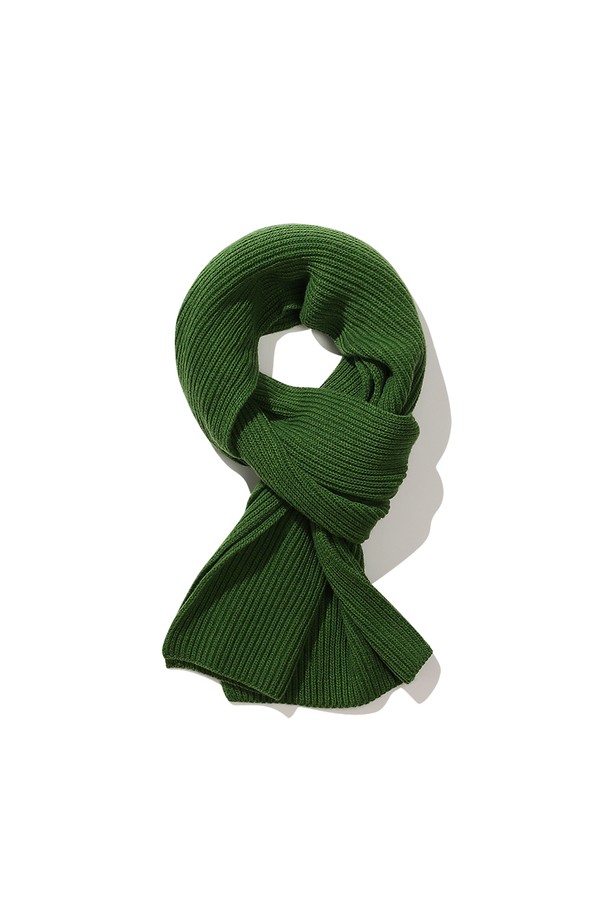 BEBUMS - 스카프/머플러 - [BEBUMS] Heritage Wool Muffler (Green)