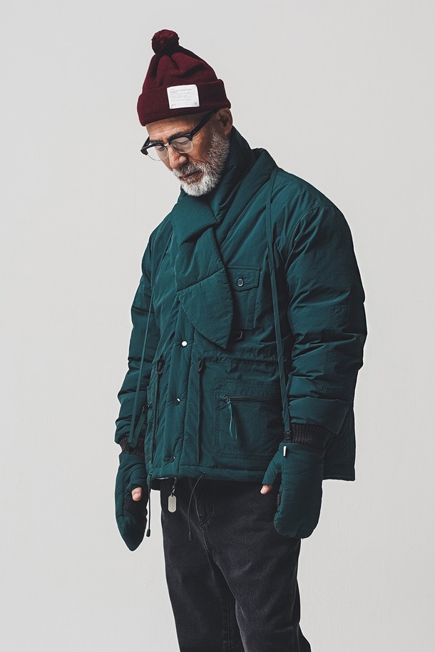 BEBUMS - 블루종/점퍼 - [BEBUMS] Robe Down Jacket 3ea Set (Green)