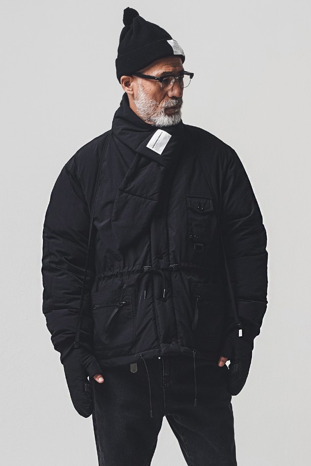 BEBUMS - 블루종/점퍼 - [BEBUMS] Robe Down Jacket 3ea Set (Black)