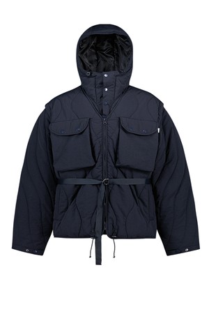 [BEBUMS] Multi Layered Field Parka (Navy)