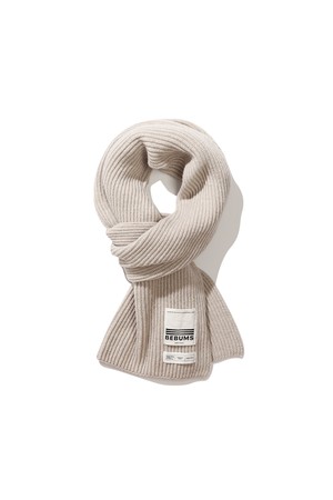 [BEBUMS] Heritage Wool Muffler (Creme)