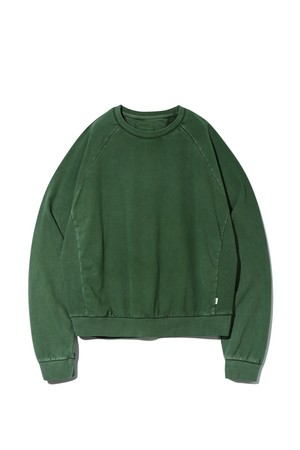 [BEBUMS] Crew Overdyed Sweat (Water Green)