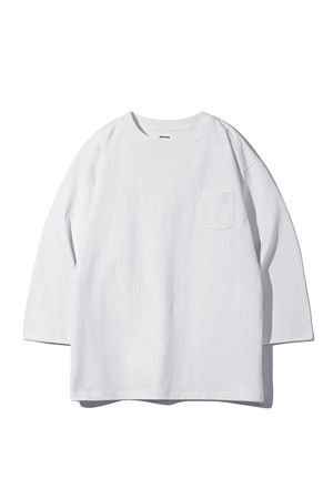 [BEBUMS] Silket cotton 3/4 T-Shirt (White)