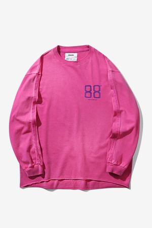 [BEBUMS] 88 Track Dyed Long Crop Sleeve (Pink)