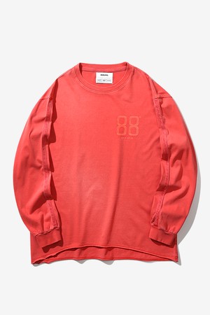 88 Track Dyed Long Crop Sleeve (Orange)