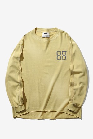 [BEBUMS] 88 Track Dyed Long Crop Sleeve (Mustard)