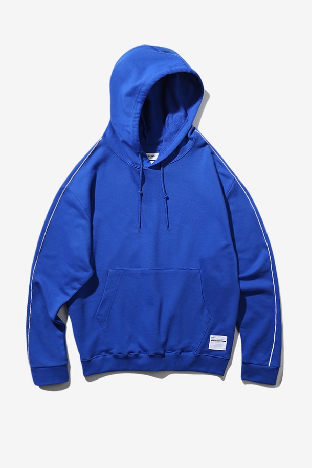 BEBUMS - 후디 - [BEBUMS] Vintage Line Hoodie (Deep-blue)