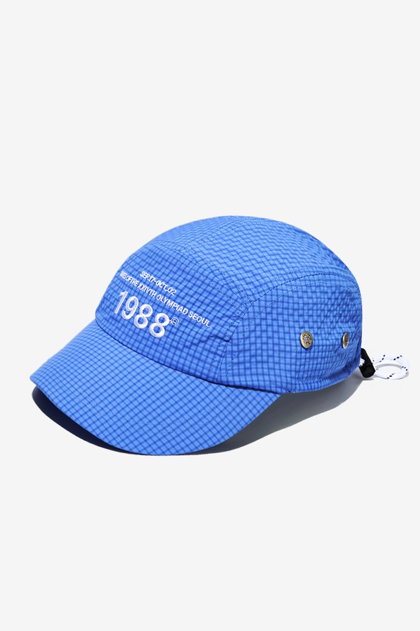 BEBUMS - 모자 - [BEBUMS] Seersucker Running Cap (Sky Blue)