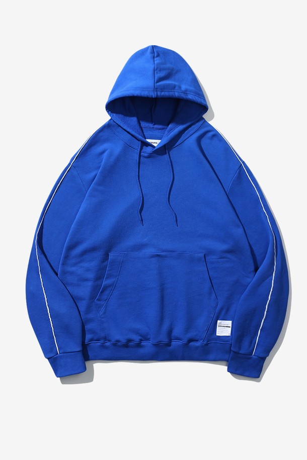 BEBUMS - 후디 - [BEBUMS] Vintage Line Hoodie (Deep-blue)