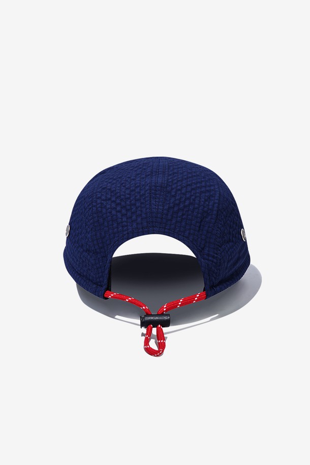 BEBUMS - 모자 - [BEBUMS] Seersucker Running Cap (Navy)