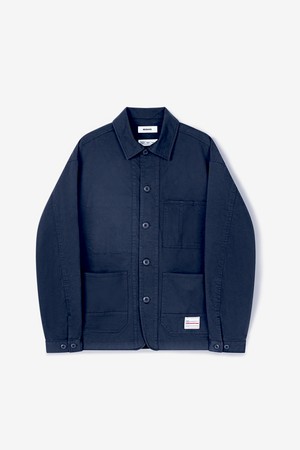 Washed-Dye Utility Jacket (French Navy)