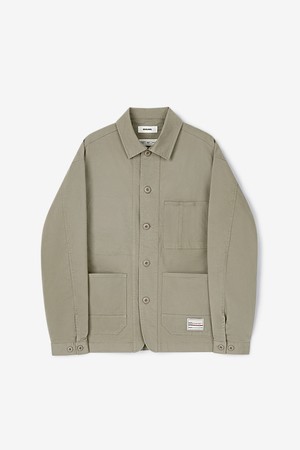 Washed-Dye Utility Jacket (Mushroom)