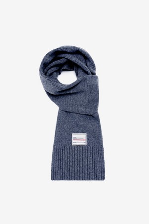 Essential Cashmere Muffler (Faded Denim)