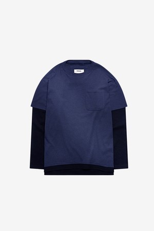 Layered T-Shirt (Navy/Black)