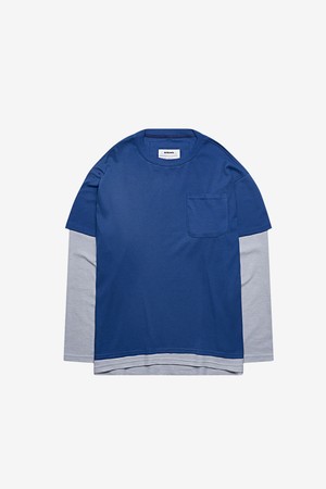 Layered T-Shirt (Blue/Gray)