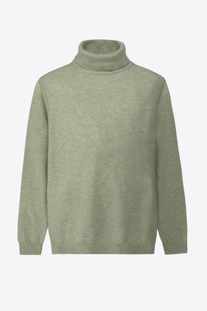 레귤러핏 멜란지 터틀넥 니트 GFBNT820