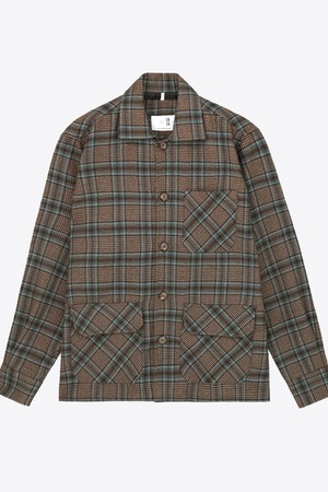 체크 패턴 블렌드 자켓 GFIJK573