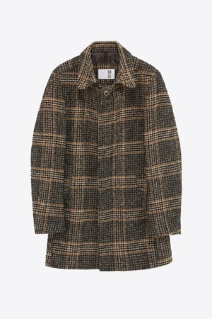 하운드투스 체크 패턴 코트 GFICT616