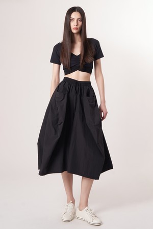 AW52PT36 테크플레어 팬츠_블랙